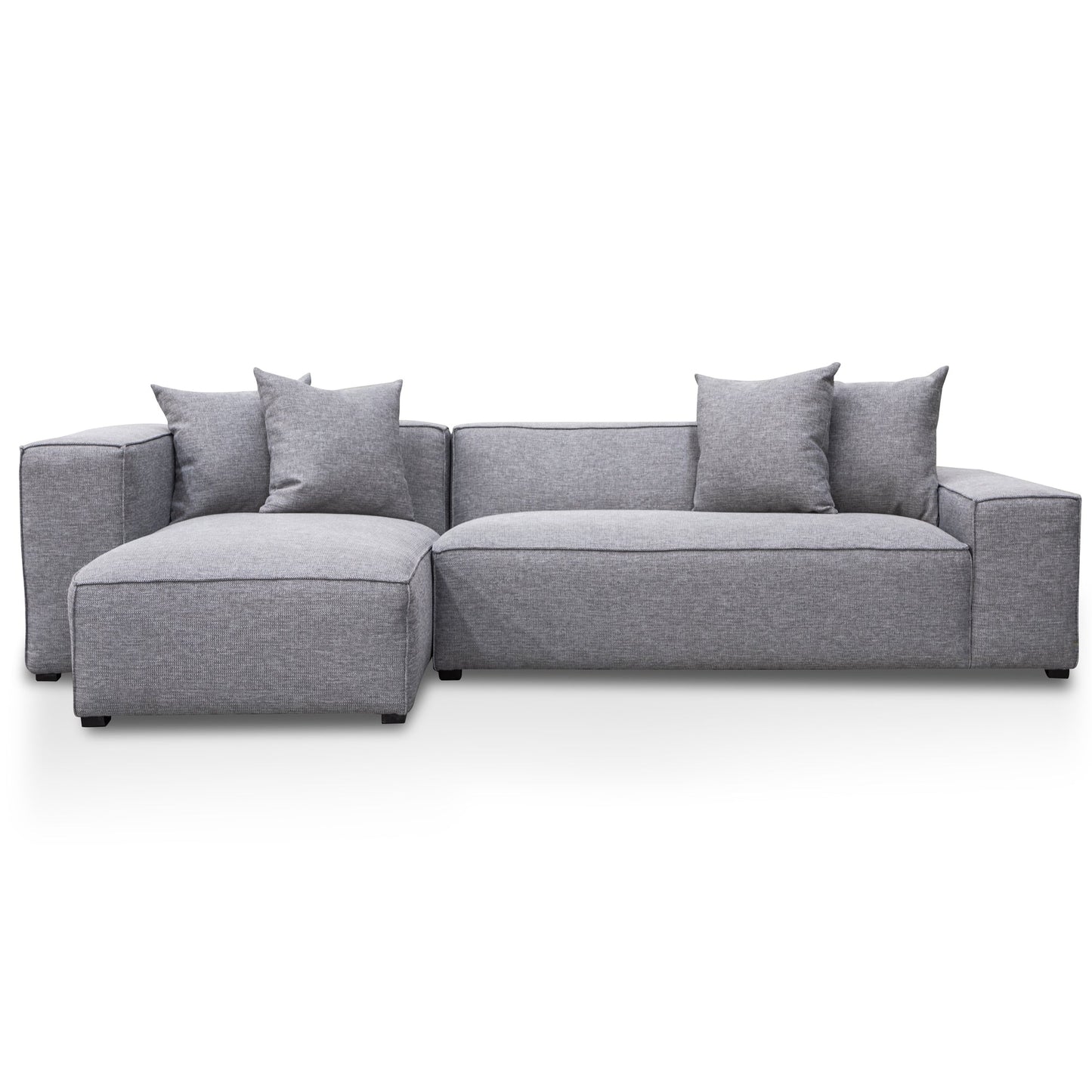 3 Seater Left Chaise Sofa - Graphite Grey