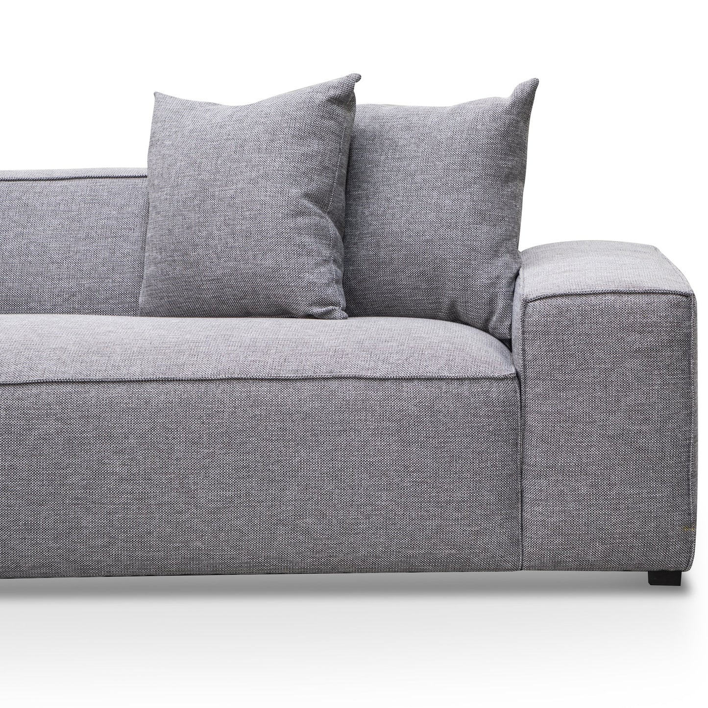 3 Seater Left Chaise Sofa - Graphite Grey