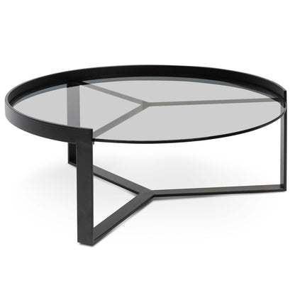 90cm Glass Coffee Table - Large