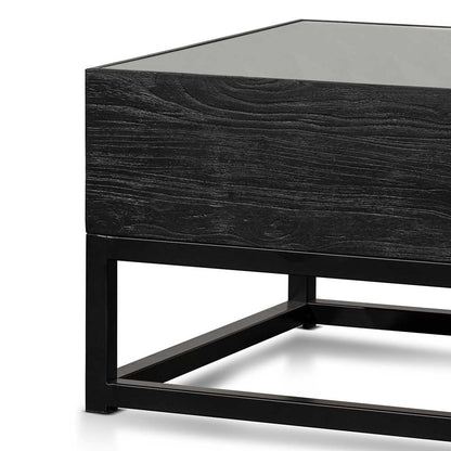 1.2m Elm Coffee Table - Full Black