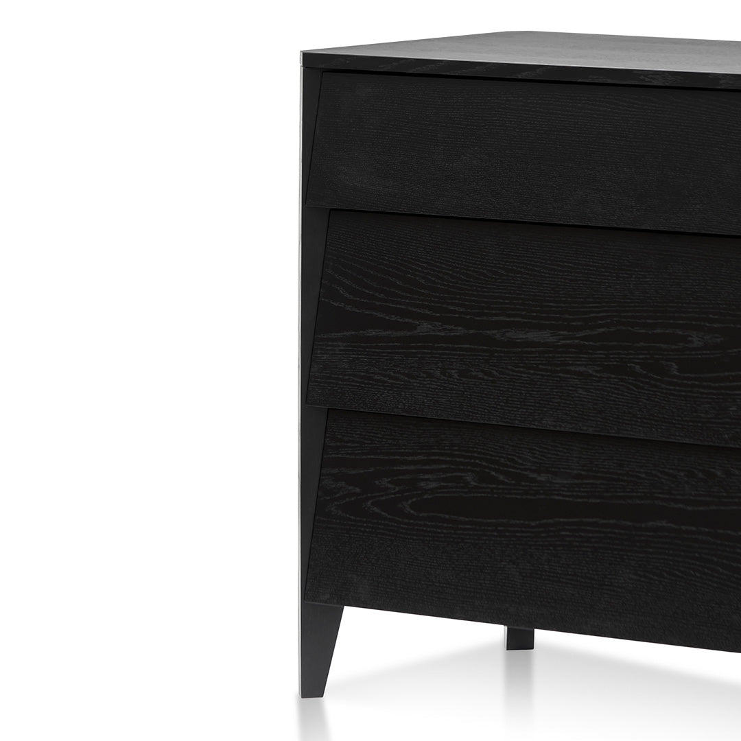 3 Drawers Dresser Unit - Black Oak