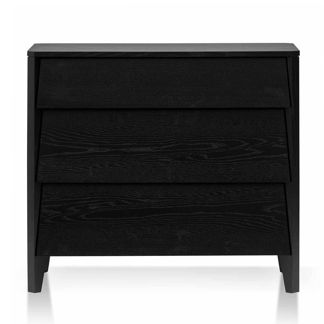 3 Drawers Dresser Unit - Black Oak