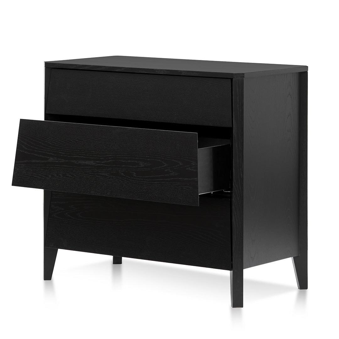 3 Drawers Dresser Unit - Black Oak