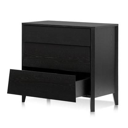 3 Drawers Dresser Unit - Black Oak