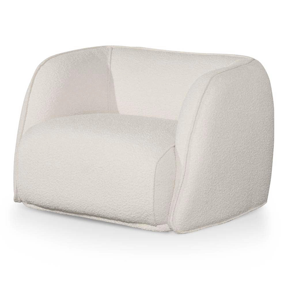 Fabric Armchair - Ivory