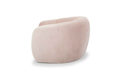 3 Seater Fabric Sofa - Blush