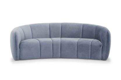 3 Seater Fabric Sofa - Dust Blue