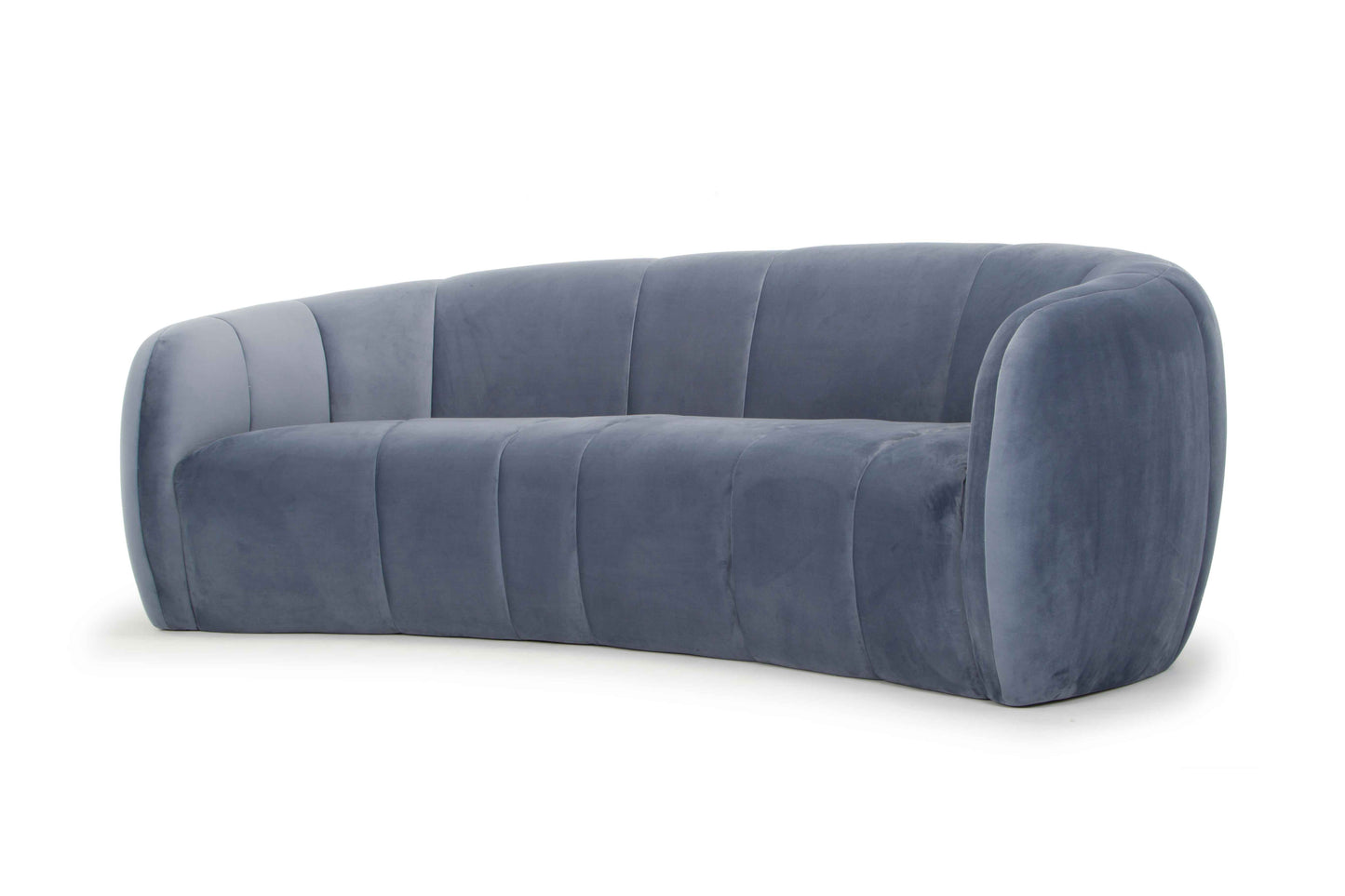 3 Seater Fabric Sofa - Dust Blue