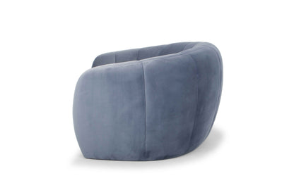 3 Seater Fabric Sofa - Dust Blue