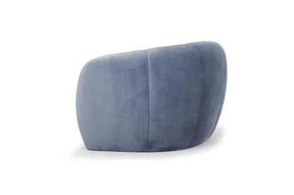 3 Seater Fabric Sofa - Dust Blue