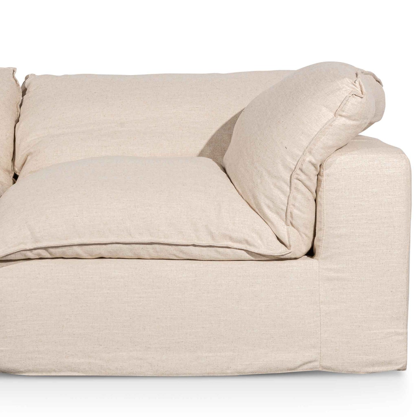 Fabric Corner Sofa - Linen Sand