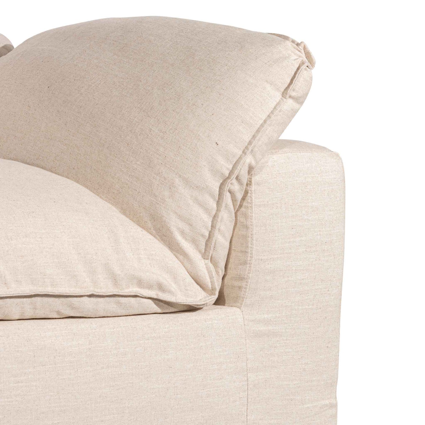 Fabric Corner Sofa - Linen Sand