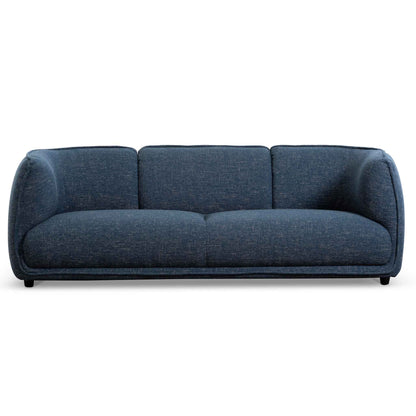 3 Seater Fabric Sofa - Dark Blue