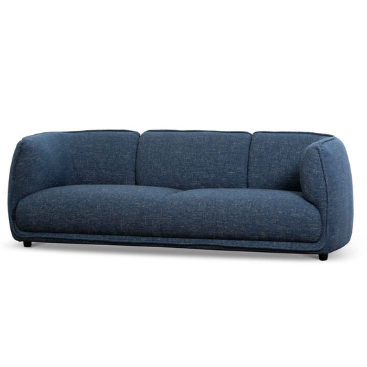 3 Seater Fabric Sofa - Dark Blue