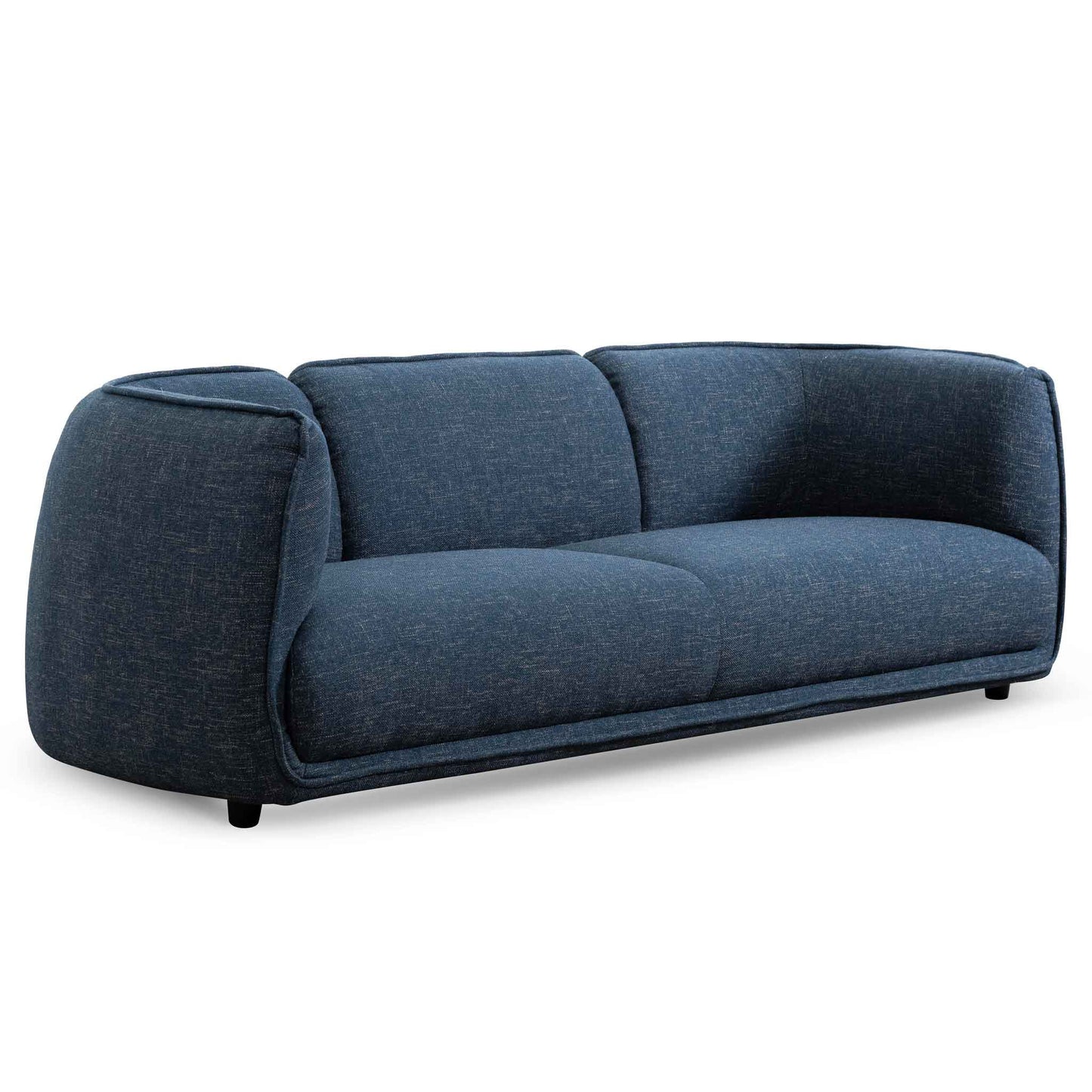 3 Seater Fabric Sofa - Dark Blue