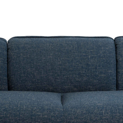 3 Seater Fabric Sofa - Dark Blue