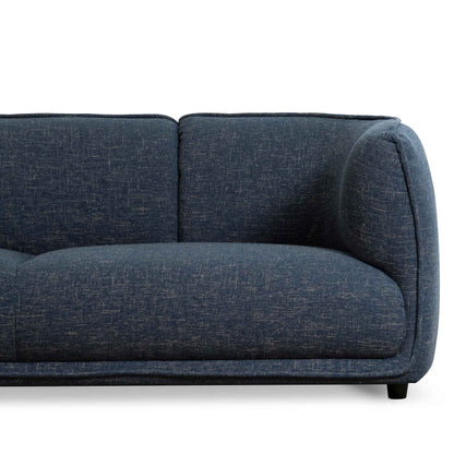 3 Seater Fabric Sofa - Dark Blue