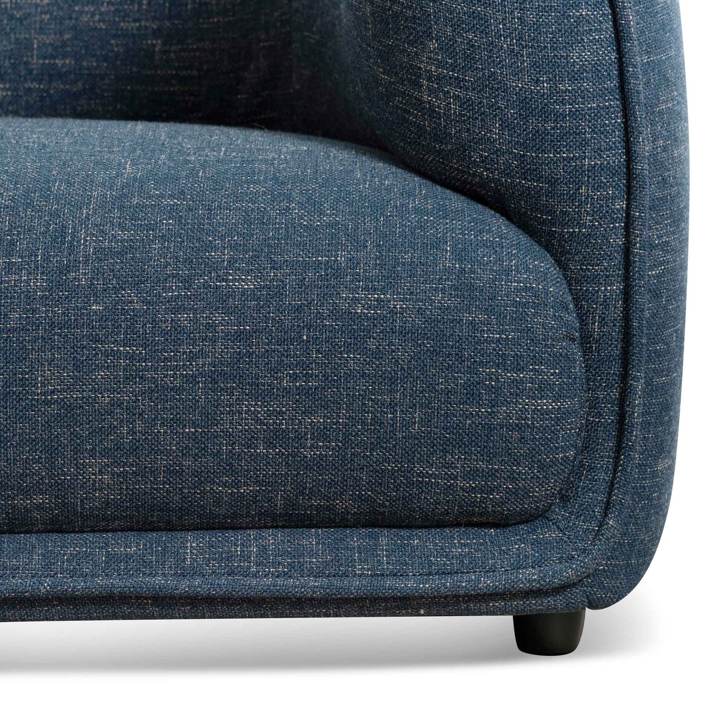 3 Seater Fabric Sofa - Dark Blue