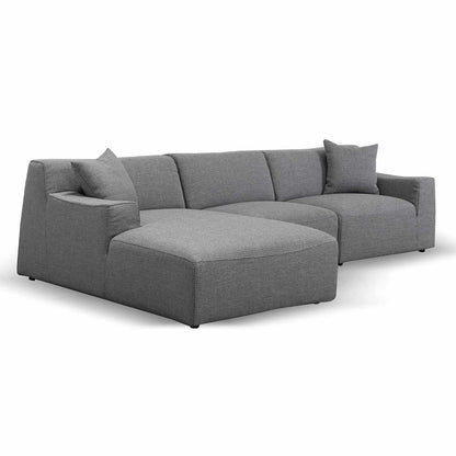 3 Seater Left Chaise Sofa - Noble Grey