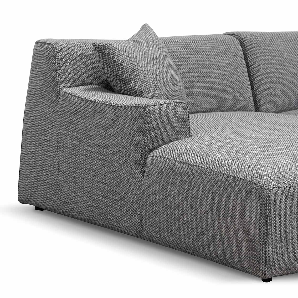 3 Seater Left Chaise Sofa - Noble Grey