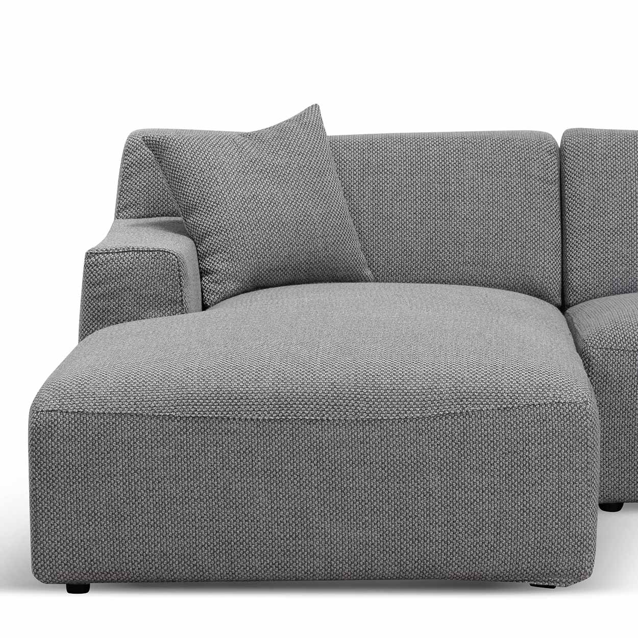 3 Seater Left Chaise Sofa - Noble Grey