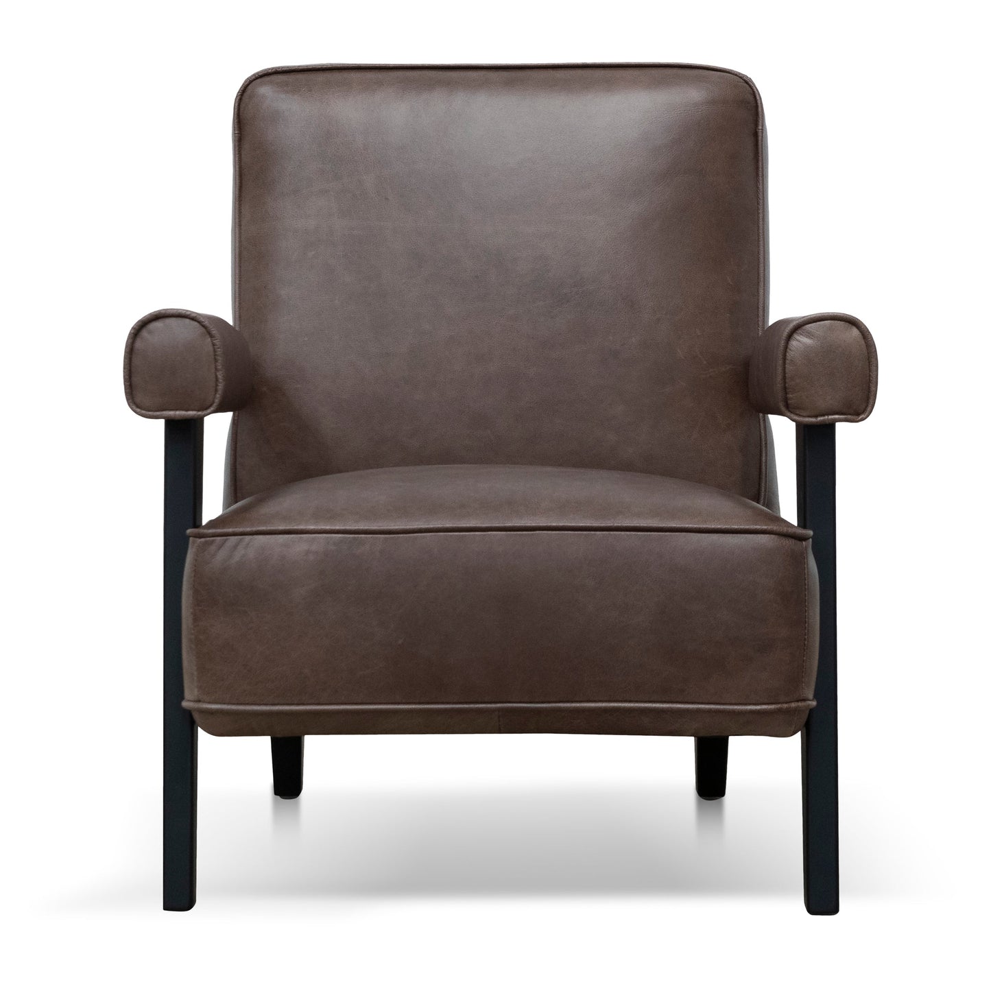 Armchair - Dark Brown Leather