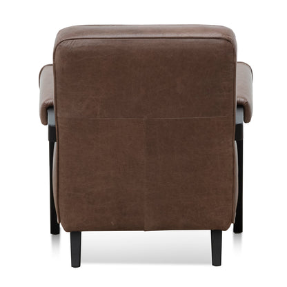 Armchair - Dark Brown Leather