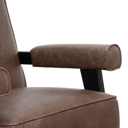 Armchair - Dark Brown Leather