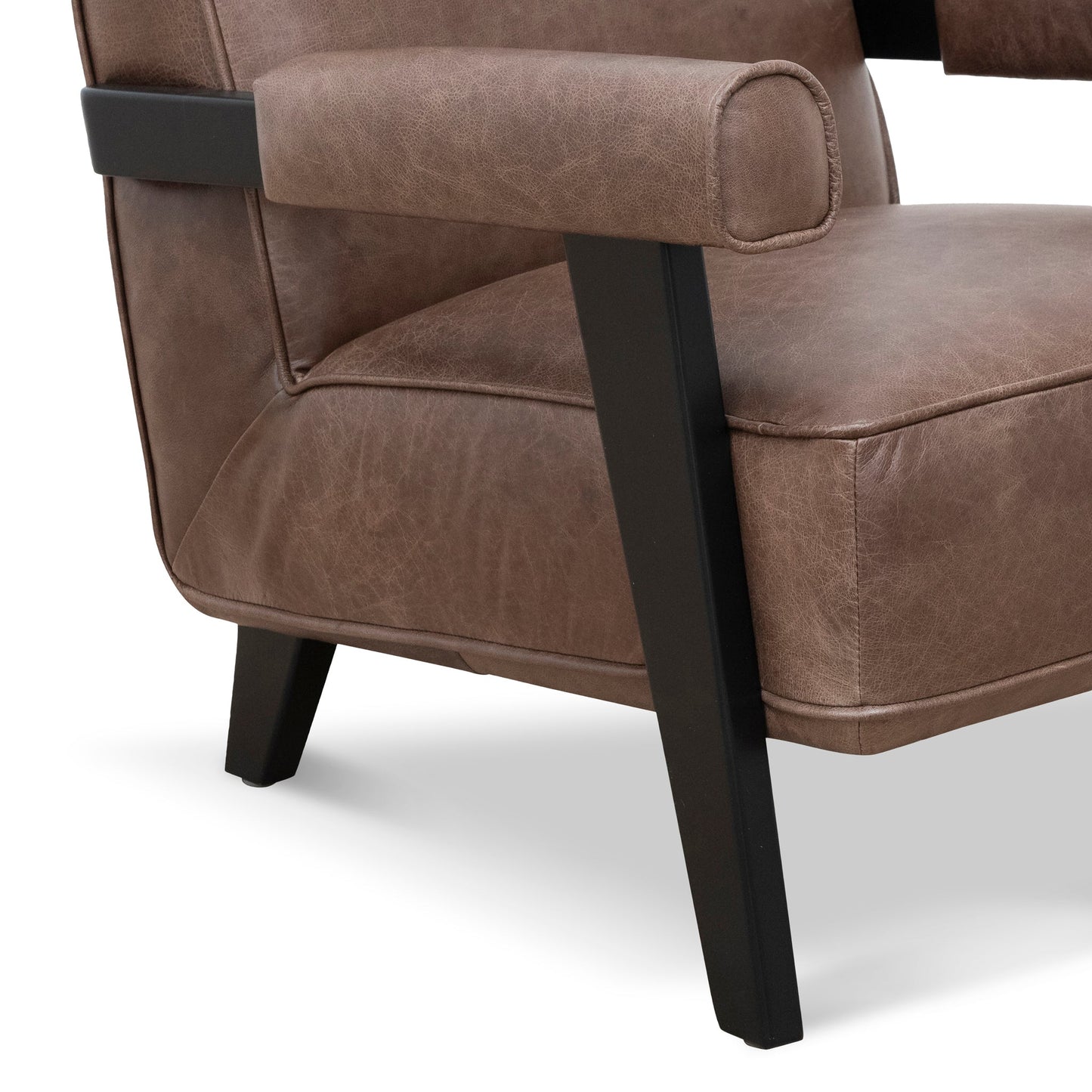 Armchair - Dark Brown Leather