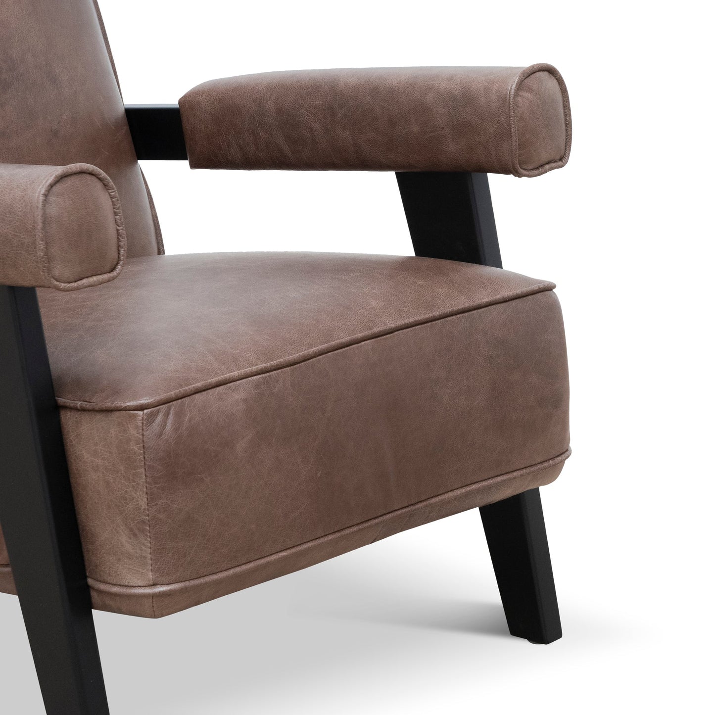 Armchair - Dark Brown Leather