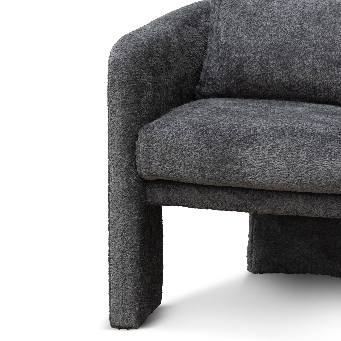 Fabric Armchair - Iron Grey