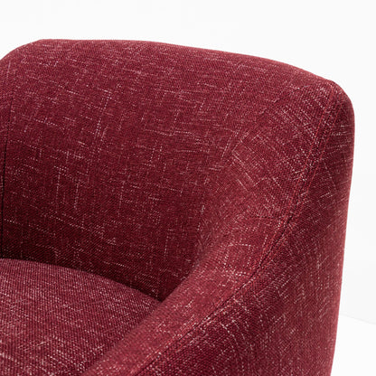 Fabric Armchair - Sangria Red