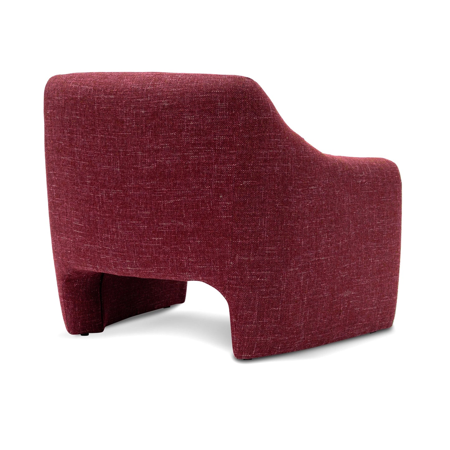 Fabric Armchair - Sangria Red