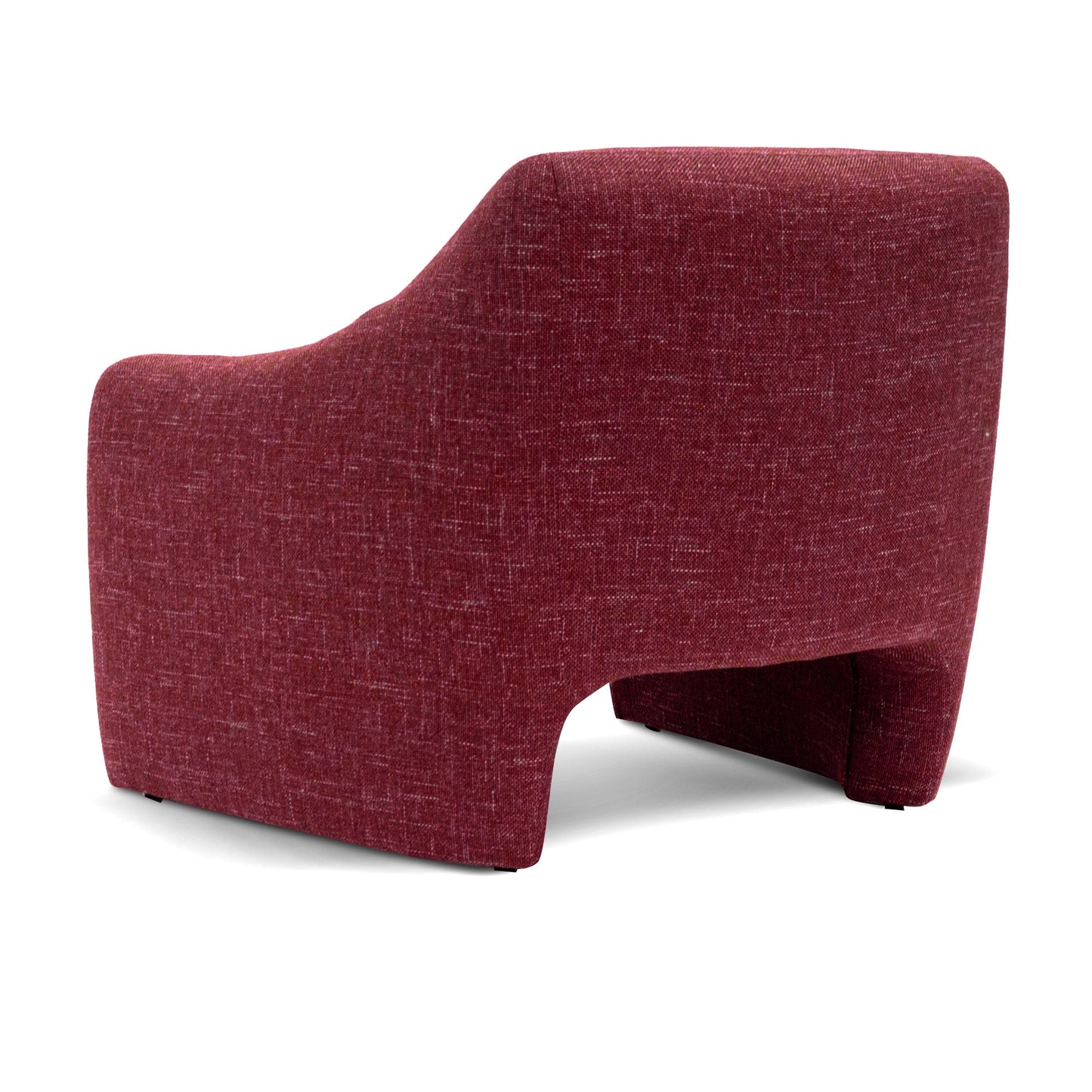 Fabric Armchair - Sangria Red