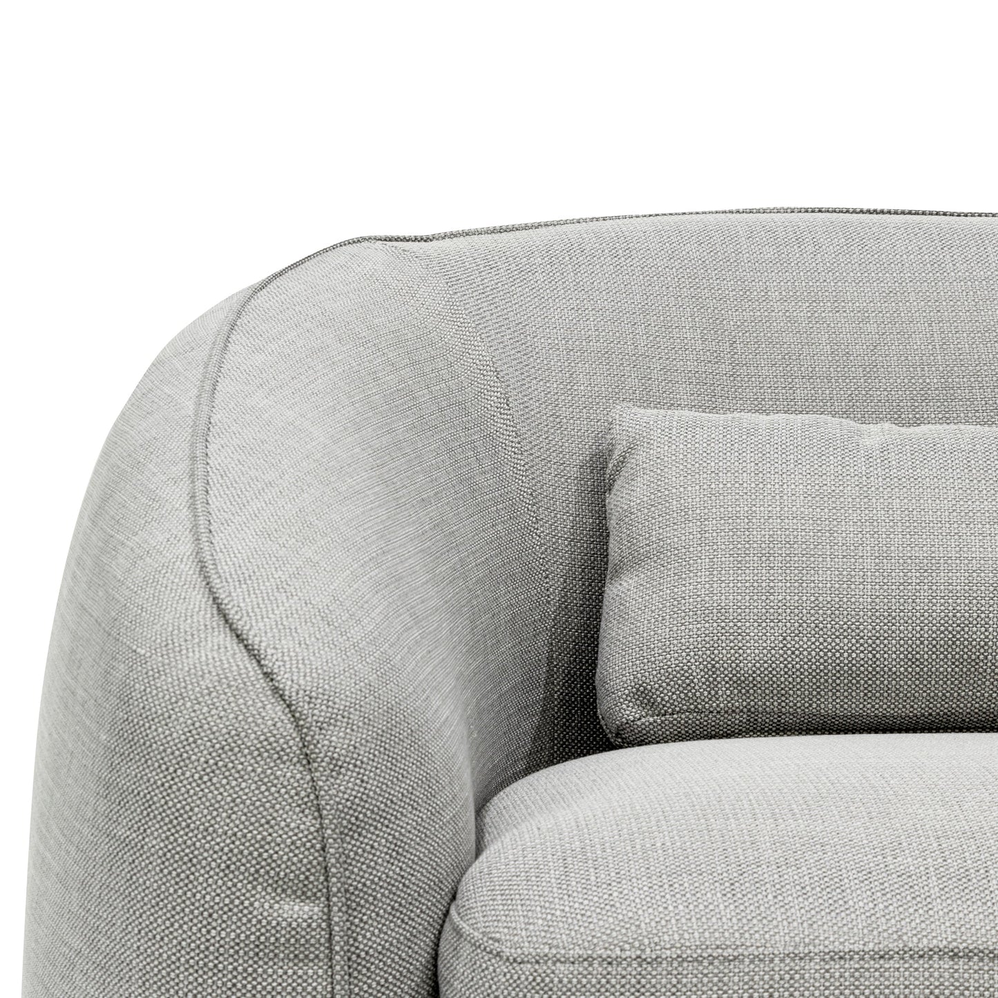 Fabric Armchair - Light Texture Grey