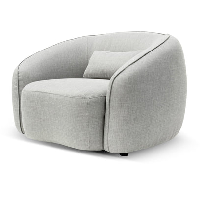 Fabric Armchair - Light Texture Grey