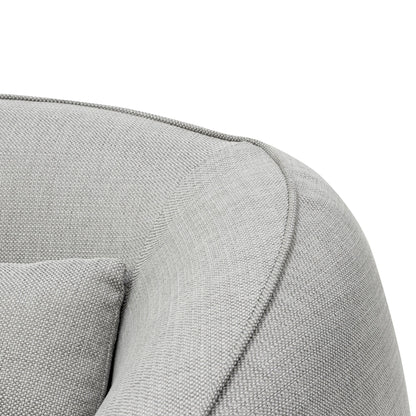 Fabric Armchair - Light Texture Grey