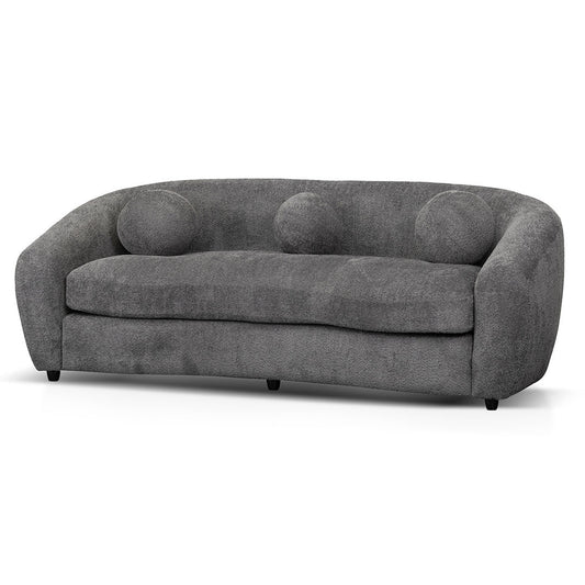 3 Seater Fabric Sofa - Iron Grey