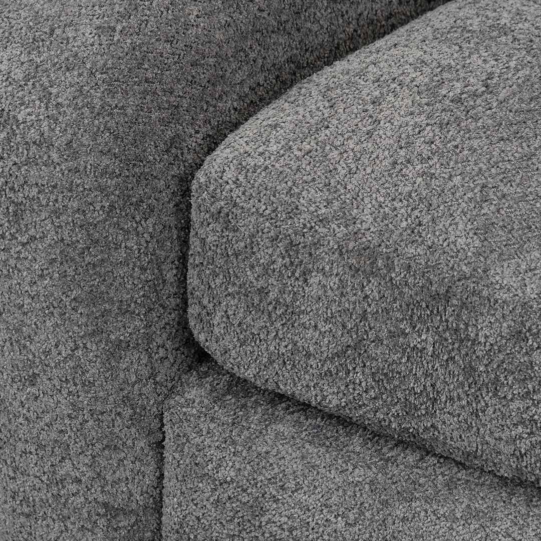 3 Seater Fabric Sofa - Iron Grey