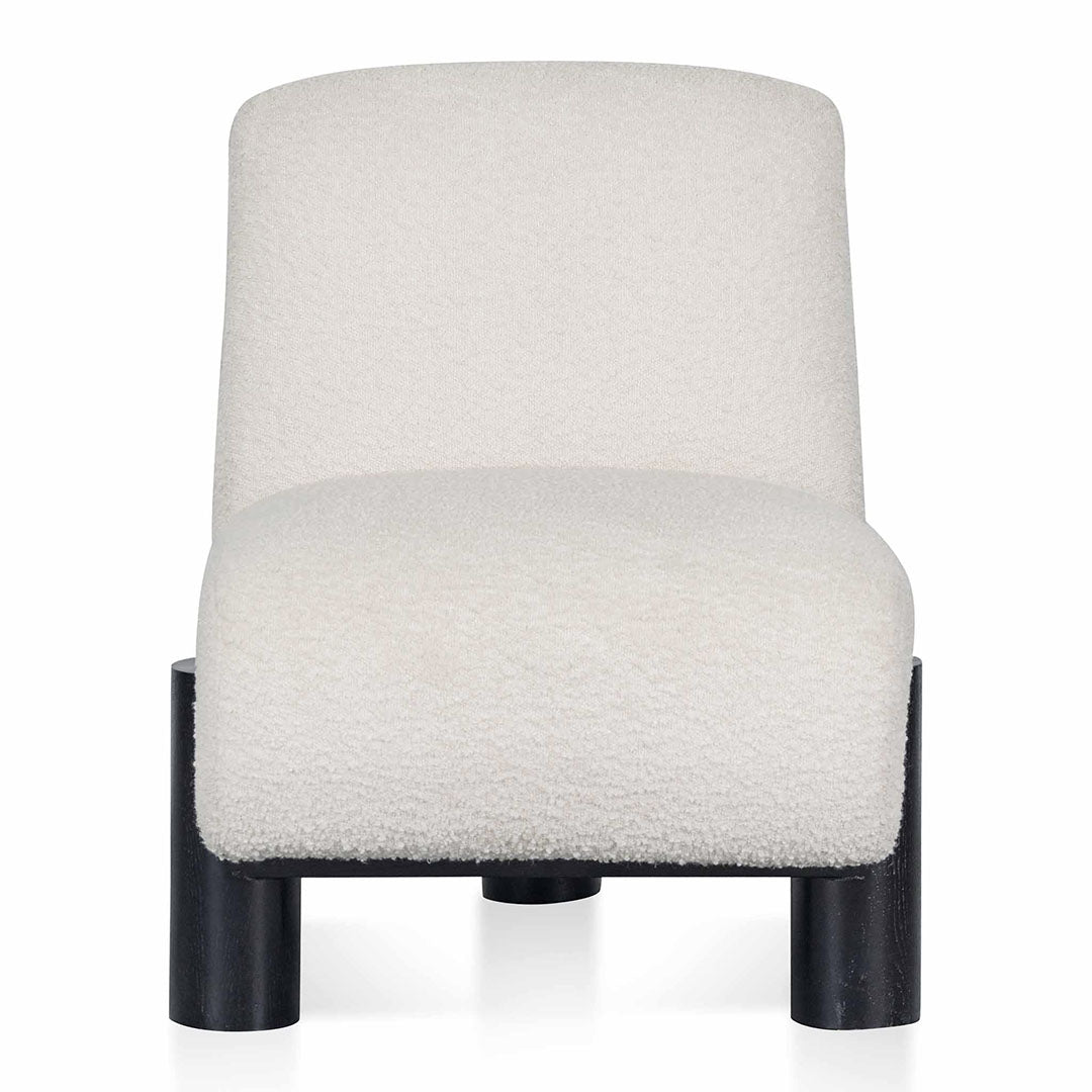 Armchair - Ivory White Boucle