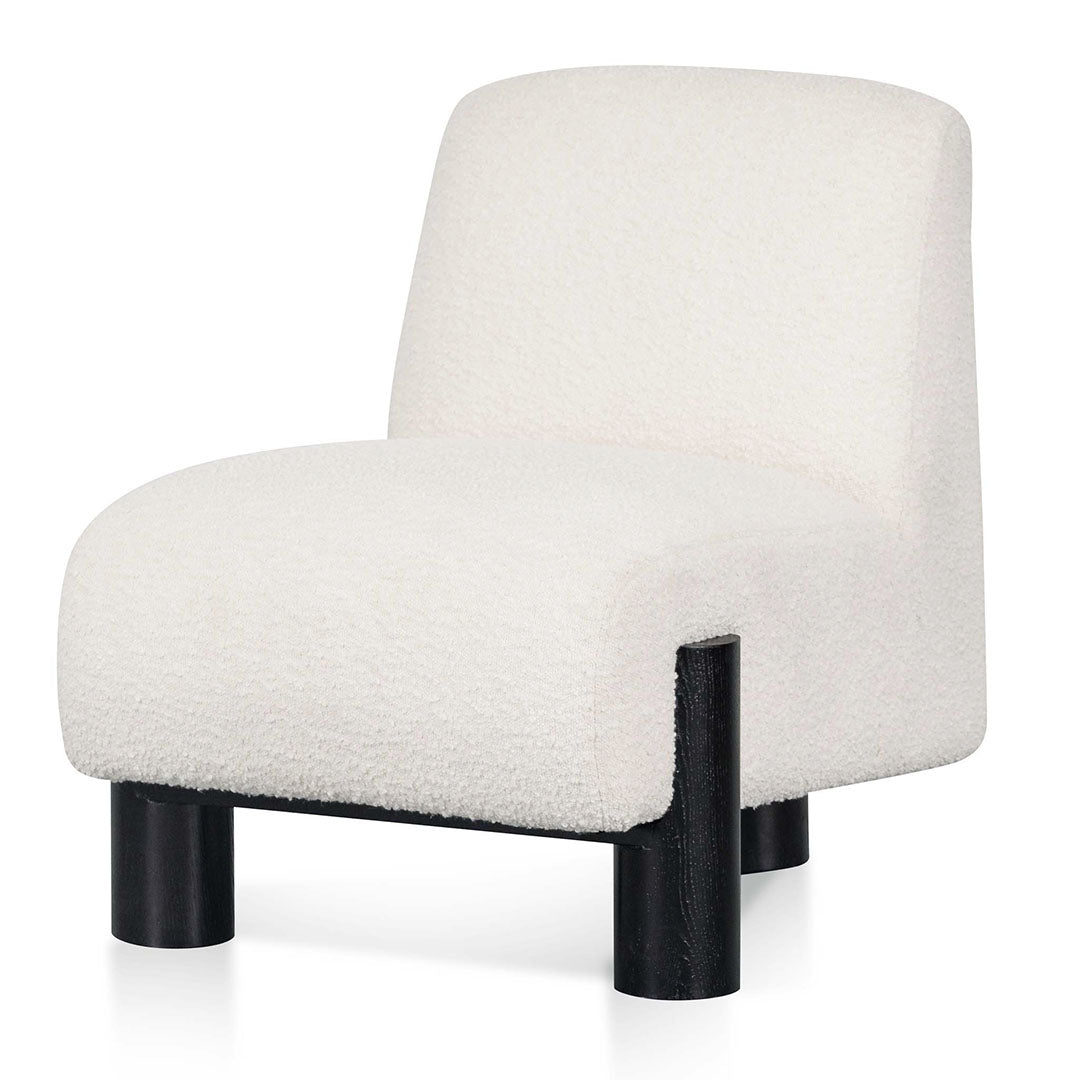 Armchair - Ivory White Boucle