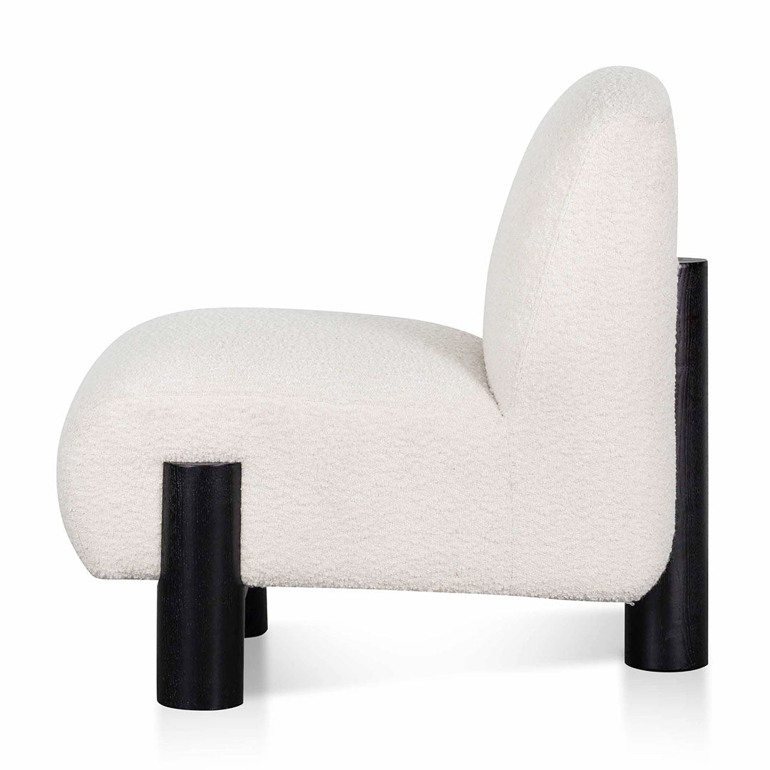 Armchair - Ivory White Boucle