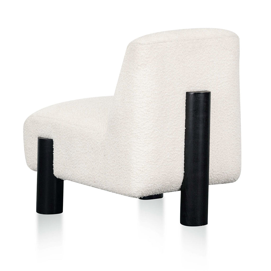 Armchair - Ivory White Boucle