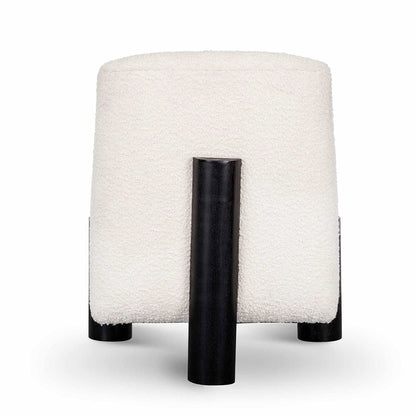 Armchair - Ivory White Boucle