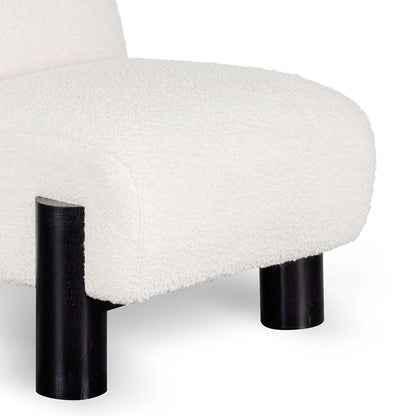 Armchair - Ivory White Boucle