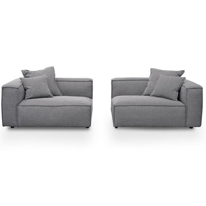 4 Seater Sofa with Cushion and Pillow - Graphite Grey