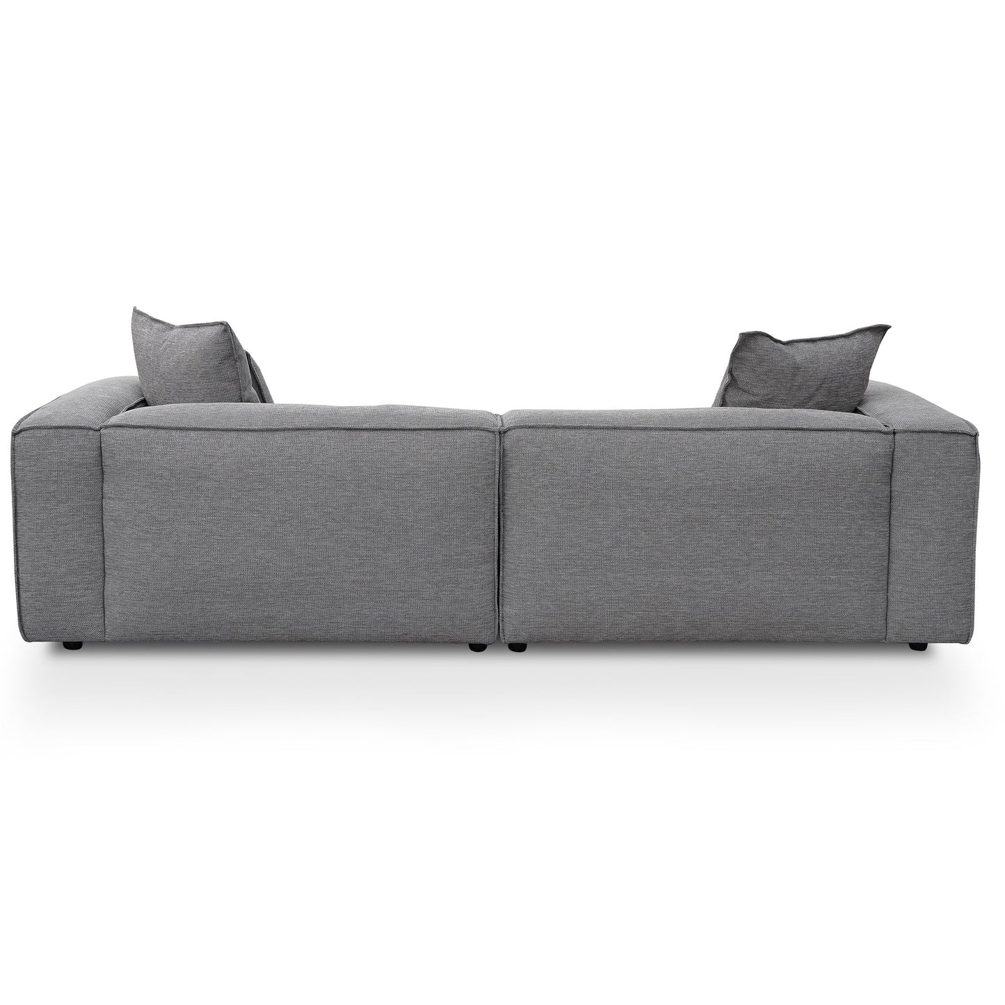 4 Seater Sofa with Cushion and Pillow - Graphite Grey