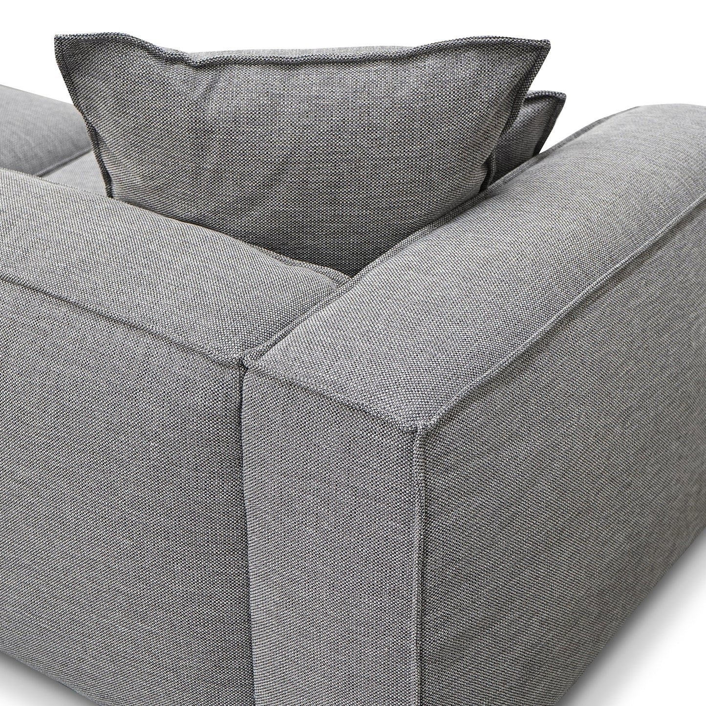 4 Seater Sofa with Cushion and Pillow - Graphite Grey