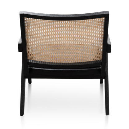 Rattan Armchair - Black